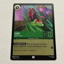 Chip 97/204 Disney Lorcana Reign of Jafar Uncommon Cold Foil Card NM - Image 1
