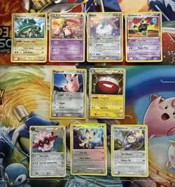 Vintage Pokemon Card Lot Holo Meowth Electrode Wigglytuff - Image 1