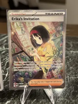 Pokemon 151 (2) Card Lot Pikachu Erikas Invitation Illustration Rare - Image 3