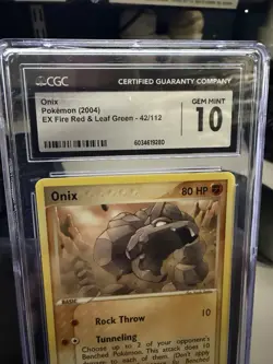 Pokemon TCG Onix Card 42/112 FireRed & LeafGreen CGC 10 - Image 3