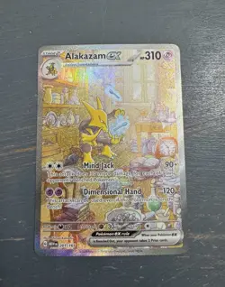 Pokemon Alakazam EX TCG Card 201/165 Scarlet & Violet 151 Series SIR NM - Image 1