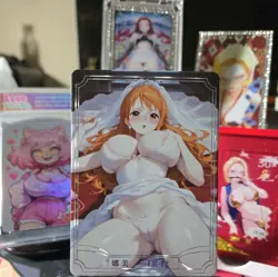 Nami LR-12 Under The Nightgown Card Goddess Story Anime SPICY Waifu - Image 1