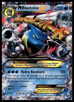 M Blastoise EX 30/146 XY Base Set Ultra Rare Pokemon Card | NM - Image 1