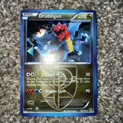 Pokemon Card Druddigon Plasma Storm Cracked Ice Holo Rare 94/135 Trading Card - Image 1