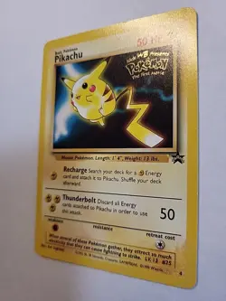 POKEMON PIKACHU AND ELECTABUZZ THE FIRST MOVIE PROMO CARDS - Black Star - Image 4