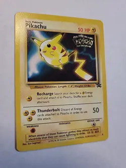 POKEMON PIKACHU AND ELECTABUZZ THE FIRST MOVIE PROMO CARDS - Black Star - Image 5