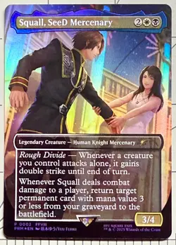 MTG Magic Final Fantasy Promo SQUALL SEED MERCENARY Foil yuna variant WPN FULLAR - Image 1