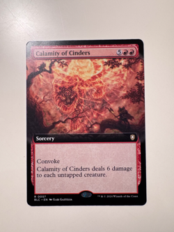 Magic MTG • Calamity of Cinders (Extended Art) • Comm: Bloomburrow • ENG • MINT - Image 1