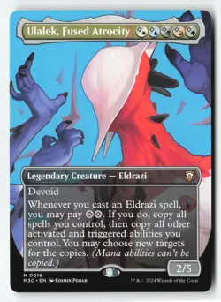 MTG | "Ulalek, Fused Atrocity (Borderless)" | M | Set M3C 16 | NM - Image 1