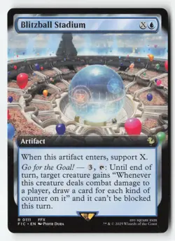 MTG | "Blitzball Stadium (Extended Art)" | R | Commander: FINAL FANTASY 111 | NM - Image 1