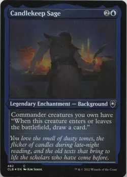 Candlekeep Sage (Foil Etched) - FOIL - C Commander Legends: Battle for Baldur's - Image 1