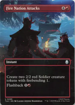Fire Nation Attacks (Borderless) U Avatar: The Last Airbender 299 NM MTG - Image 1