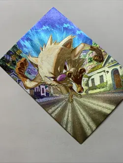Mankey Pig Monkey Pokemon Foil Holo Card Anime Rare Alt Art 56 Arcade Pokedex - Image 4
