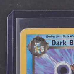 2000 POKEMON TEAM ROCKET #20/82 DARK BLASTOISE NON HOLO RARE - Image 3