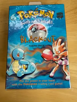 Wizards of the Coast Pokemon Basic Unlimited Blackout Theme Deck 1999 - WOC06058 742818060585 - Image 1