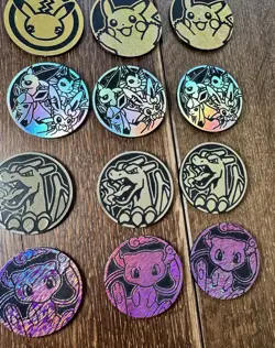 31 X Lot Of Pokemon Coins Charizard Eevee Pikachu Vaporeon Mew TCG Pokemon Game - Image 4