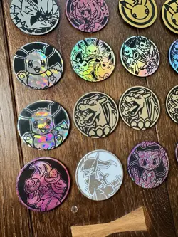 31 X Lot Of Pokemon Coins Charizard Eevee Pikachu Vaporeon Mew TCG Pokemon Game - Image 5