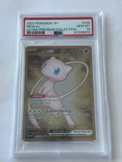 2023 Pokemon 151 Ultra Premium Collection Mew EX 205/165 PSA 10 Gem Metal - Image 1