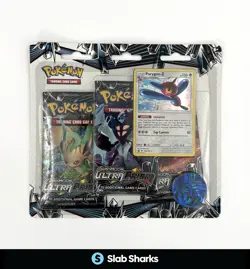 POKEMON TCG SUN & MOON ULTRA PRISM 3 PACK PORYGON-Z PROMO SEALED HANGER - Image 1