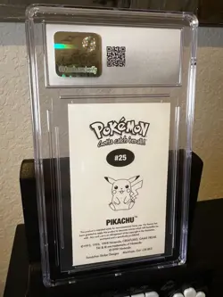 1999 Pokemon SandyLion Stickers - Pikachu Sitting Down #25 CGC 9 - Image 4