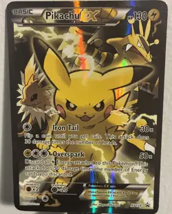 Pikachu EX XY124 XY Promo Full Art Holo Pokemon TCG MP - Image 1