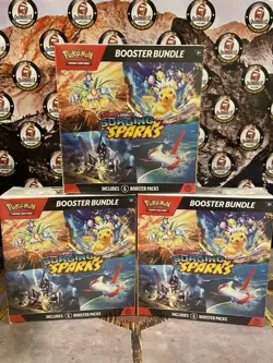 Pokemon Surging Sparks Booster Bundle Sealed NEW 🔥 LOT OF 3!! - Image 1