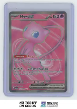 2023 Pokemon Scarlet & Violet 151 Full Art Mew ex #193/165 - Image 1