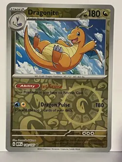 Dragonite Reverse Holo 149/165 SV: Scarlet & Violet 151 NM Pokemon Fast Ship - Image 1