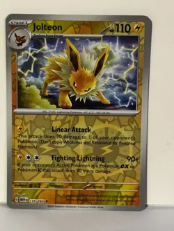 Jolteon Reverse Holo 135/165 SV: Scarlet & Violet 151 NM Pokemon Fast Ship - Image 1