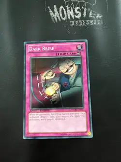 YUGIOH DARK BRIBE SUPER RARE WGRT-EN087 LIMITED EDITION - Image 1
