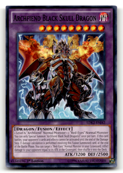 Archfiend Black Skull Dragon LDK2-ENJ42 1st Edition Common Legendary Decks II LP - Image 1