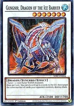 Gungnir, Dragon of the Ice Barrier SDFC-EN044 1st Super Rare LP Yu-Gi-Oh! - Image 1