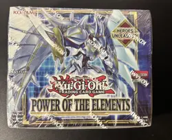 YuGiOh TCG Power of the Elements 1st Edition Factory Sealed Booster Box - Image 1