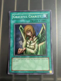 Yu-Gi-Oh! Graceful Charity SDP-040 Super Rare 1st Edition - Image 1