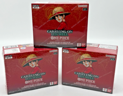 Lot of (3) One Piece TCG OP-13 EN Carrying On His Will Booster Boxes SEALED - Image 1