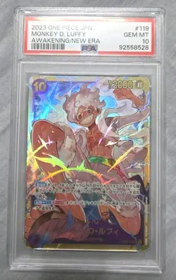 One Piece Awakening/New Era-Monkey D Luffy SEC Art OP05-119 PSA 10 Japanese - Image 1
