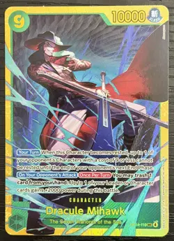 Dracule Mihawk SEC OP14-119 One Piece TCG English IN-HAND - Image 1
