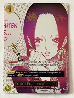One Piece You'll Frighten Me... (Alt Art) OP14-118 The Azure Sea's Seven Foil - Image 1