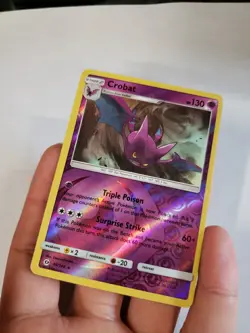 Crobat 56/149 2017 Sun & Moon Base Set Pokemon Card Reverse Holo Rare - Lp - Image 4