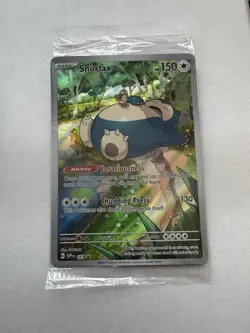 Pokemon: Snorlax SVP 051 Pokemon 151 ETB Black Star Promo Card SEALED - Image 1
