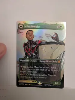 Marvel's Spider-Man Foil Magic the Gathering Miles Morales Borderless Card 0234 - Image 1