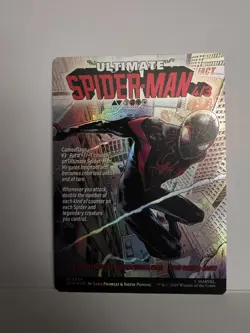 Marvel's Spider-Man Foil Magic the Gathering Miles Morales Borderless Card 0234 - Image 3