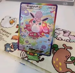 ART CARD Pokemon Card Pocket TCG Wigglytuff EX Illustration Immersive Textured - Image 2