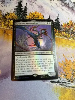 MTG - 1x Gwenom, Remorseless - Foil Bundle Exclusive Promo Spider-Man NM - Image 4