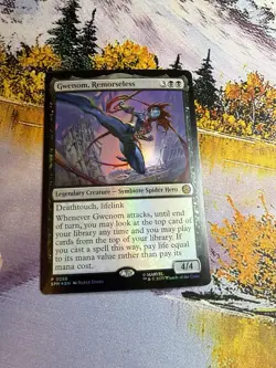 MTG - 1x Gwenom, Remorseless - Foil Bundle Exclusive Promo Spider-Man NM - Image 5