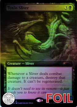 MTG Toxin Sliver (Extended Art) (635) | LP Foil | Secret Lair Drop {SLD} - Image 1