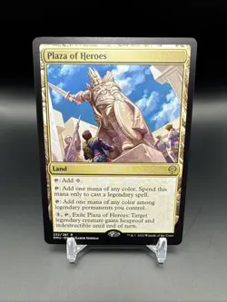 Plaza of Heroes - MTG: Dominaria United NM Rare Land - Image 1
