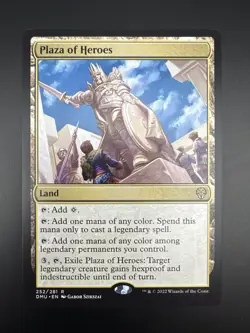 Plaza of Heroes - MTG: Dominaria United NM Rare Land - Image 3