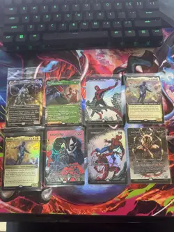 Spider-man Magic the gathering mythic Cards and Anti-venom Promo card - Image 1