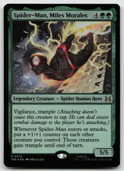 Spider-Man, Miles Morales M Foil Marvel's Spider-Man: Eternal-Legal 18 NM - Image 1